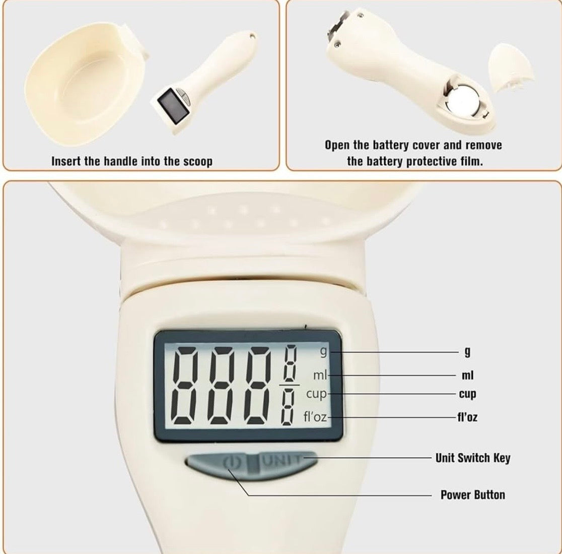 Digital measuring spoon scale