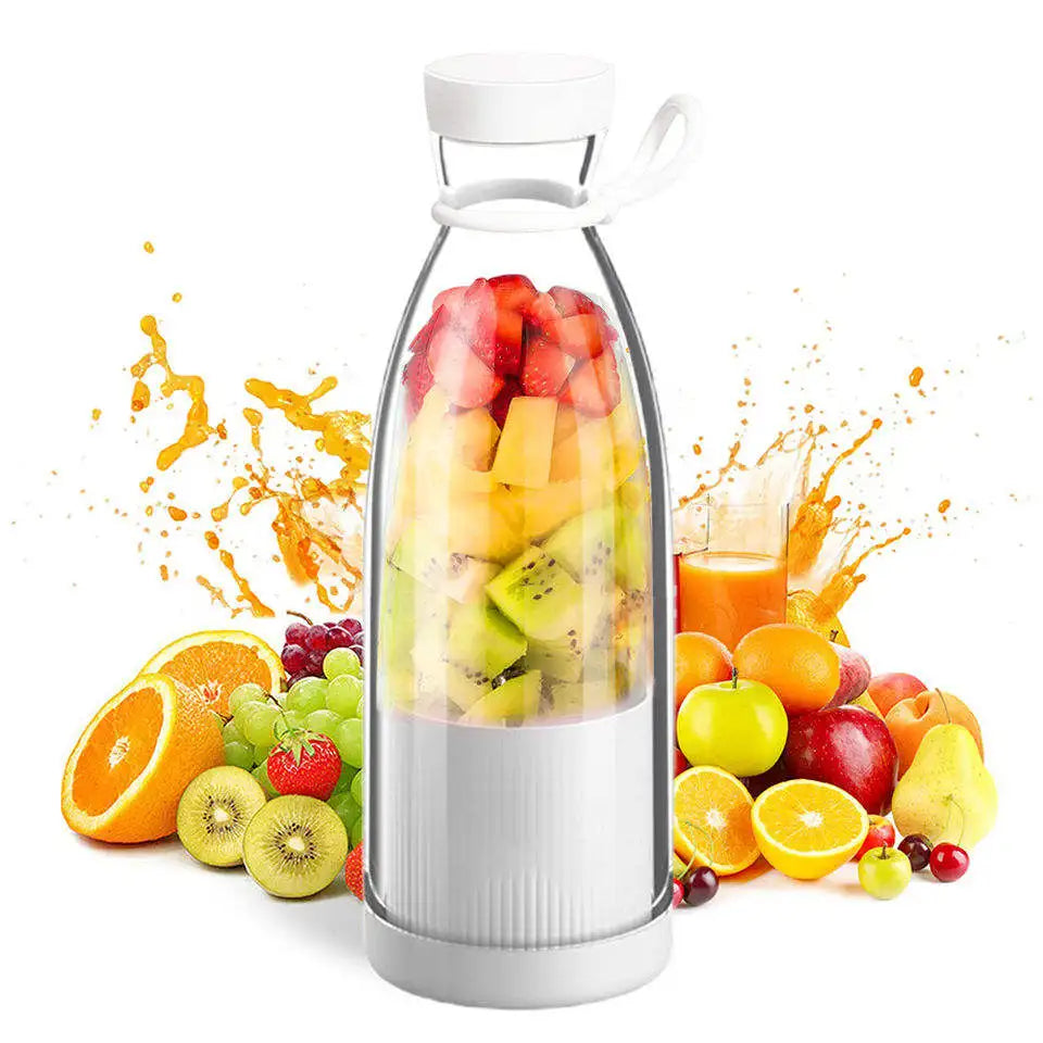 6-Blade Portable Juicer Cup 380ml USB Rechargeable